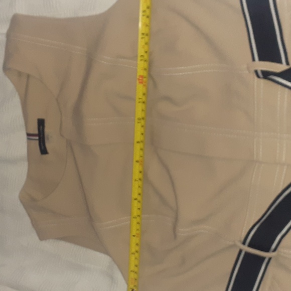 Tommy Hilfiger sleeveless scuba crepe front zipper - Picture 7 of 8